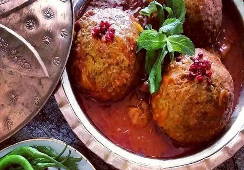 ناهار امروز: سفره ی شیراز را با کوفته هلو رنگین کنید!