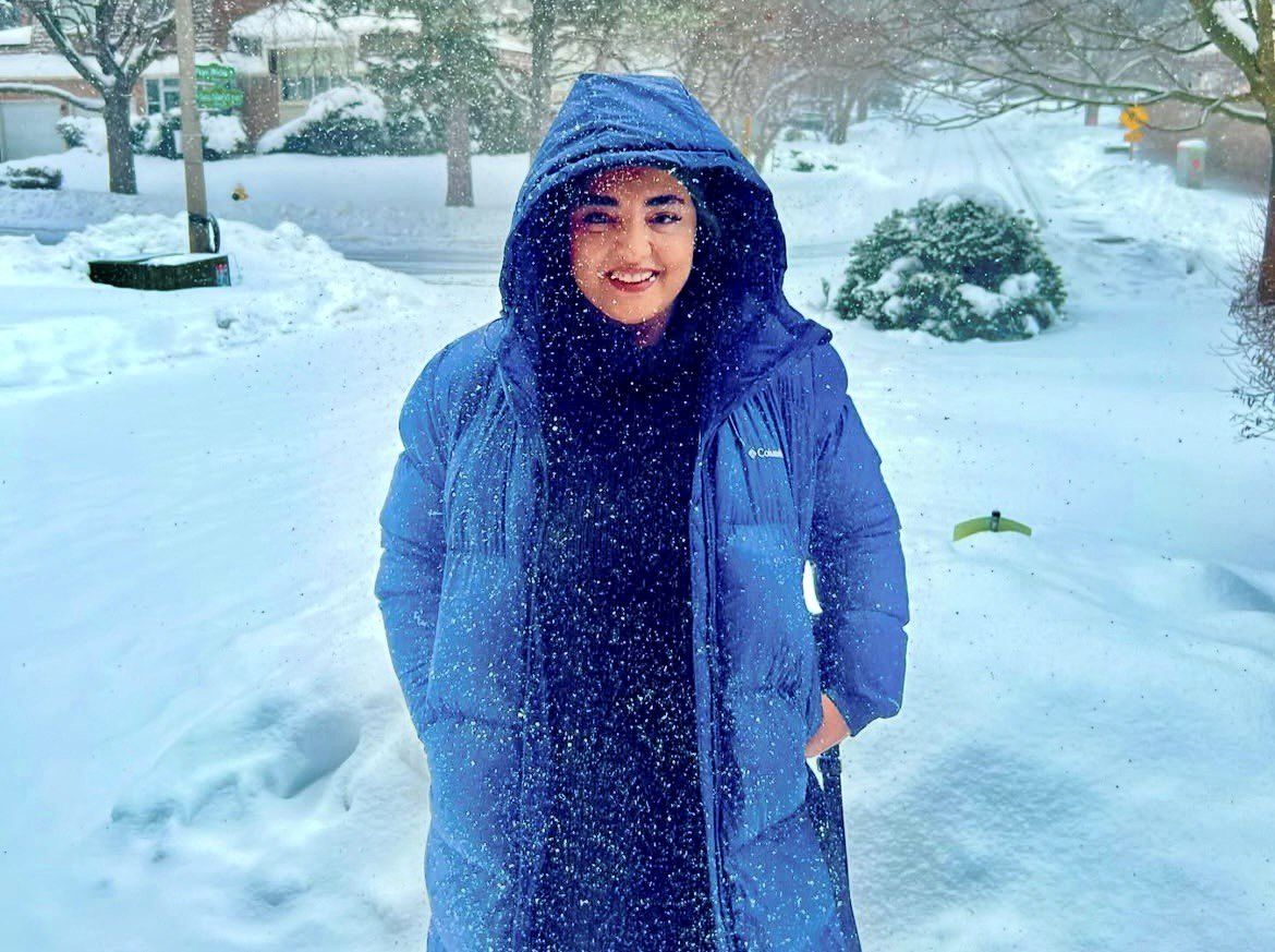 سفر زمستانی نرگس محمدی و علی اوجی به کانادا!
