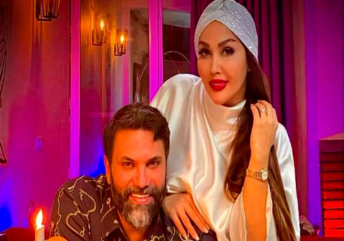 حضور علیرضا نیکبخت و همسرش در پشت صحنه پانتولیگ؛ استایل کاملا متفاوت!
