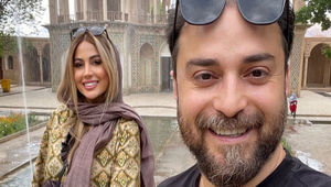 شیرازگردی متفاوت همسر بابک جهانبخش در بازار وکیل!
