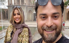 شیرازگردی متفاوت همسر بابک جهانبخش در بازار وکیل!