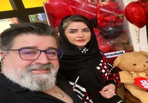 عاشقانه مهدی یغمایی و همسرش در روز ولنتاین