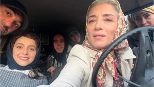 تصاویر اختصاصی پانته‌آ پناهی «مامان هما» از پشت صحنه سریال تاسیان!