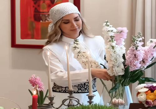 مینا مختاری با سفره هفت‌سینی چشم‌نواز، بهار را به خانه آورد!