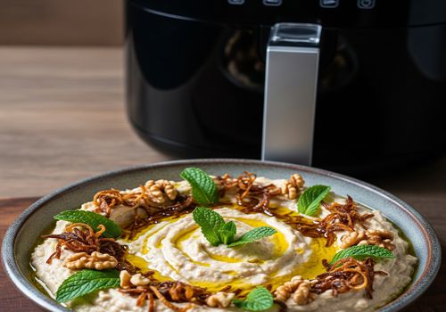 شام امشب با من: طرز تهیه کشک بادمجان رژیمی با هواپز؛ کم‌روغن و خوشمزه