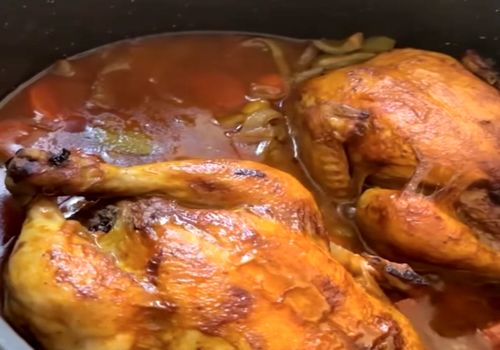 ناهار امروز: مرغ شکم پر بدون فر، لذیذ و آسان