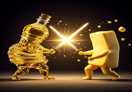 نبرد روغن‌ها: واقعاً روغن‌های گیاهی از روغن‌های حیوانی سالم‌تر هستند؟!