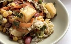 شام امشب با من: سالاد سیب زمینی و لوبیا؛ طعمی متفاوت و تجربه‌ای تازه