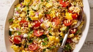 شام امشب با من: طرز تهیه سالاد پاستا ریزونی؛ یک سالاد متفاوت و خوشمزه