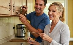 با کمترین هزینه، کابینت‌های آشپزخانه را نو نوار کنید!