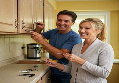 با کمترین هزینه، کابینت‌های آشپزخانه را نو نوار کنید!