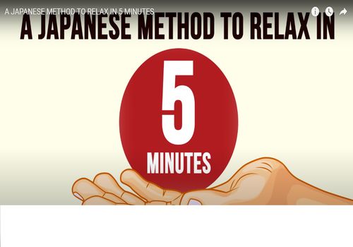 تکنیک ریلکس ژاپنی در 5 دقیقه!