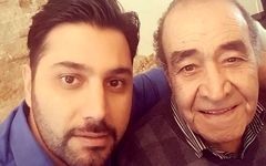 عکسی دلنشین از ایرج خواننده قدیمی در کنار نوه اش!